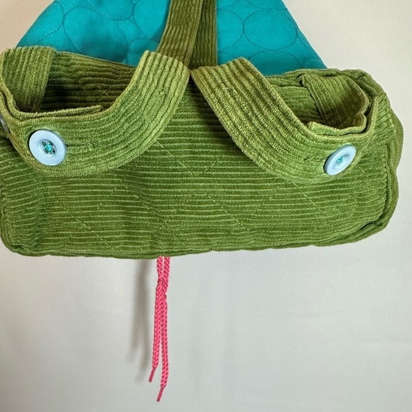 Stephen Joseph Kids Unisex Quilted Backpack Ladybug “Isabelle” Button String Tie - Picture 7 of 13